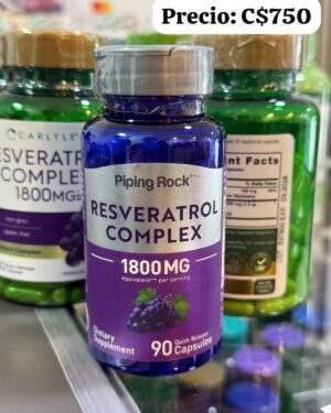 Resveratrol complex 1800 mg 90 cápsula