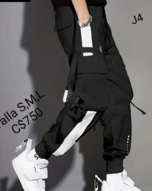 Jogger estilo urbano franja blanca