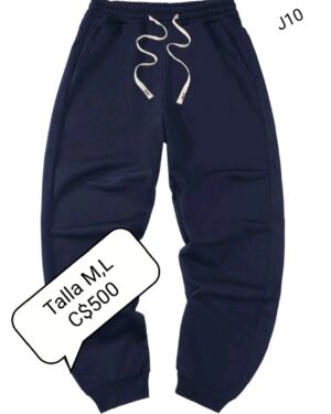 Jogger de tela color azul