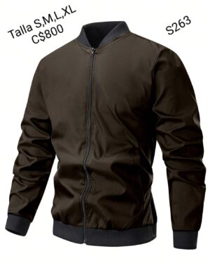 Chaqueta casual color café