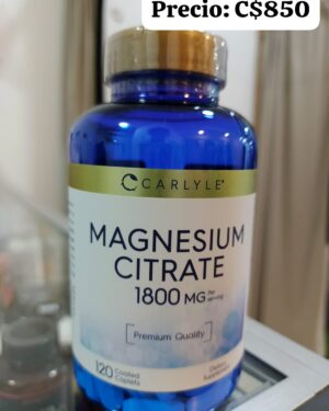 Citrato de magnesio 1800 miligramos