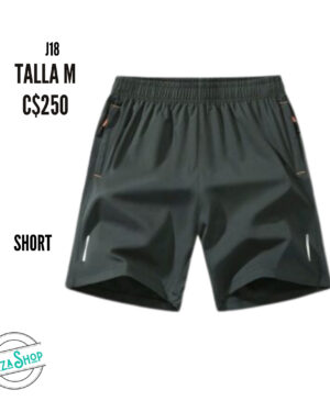 Short verde olivo con bolsa laterales con ziper