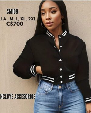 Chaqueta estilo universitaria--SM109