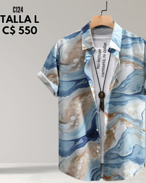 Camisa de vestir con diseño minimalista--C124