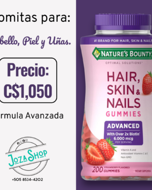 Piel, Cabello y Uñas de 200 Gomitas Fórmula Avanzada