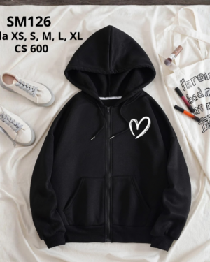 Chaqueta con capucha.--SM126