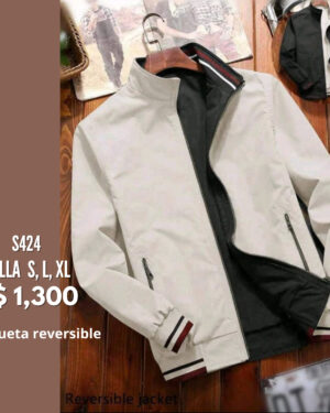 Chaqueta estilo reversible.--S424