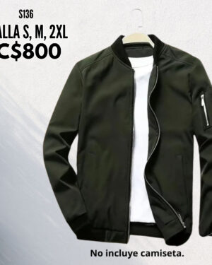 Chaqueta estilo impermeable.--S136