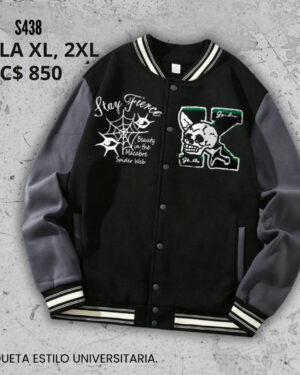 Chaqueta estilo universitaria - S438
