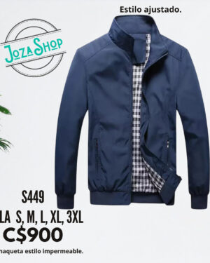 Chaqueta estilo impermeable.--S449