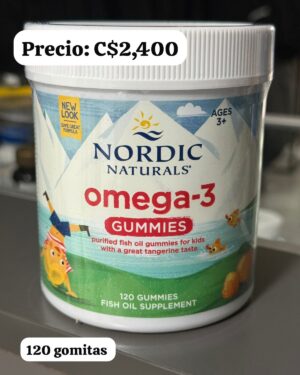 Omega 3 de 120 gomitas marca Nordic