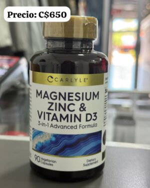 Magnesio zinc con Vitamina D3