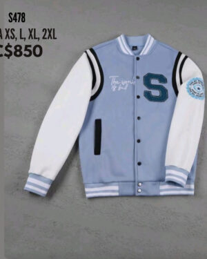 Chaqueta estilo universitaria.--S478