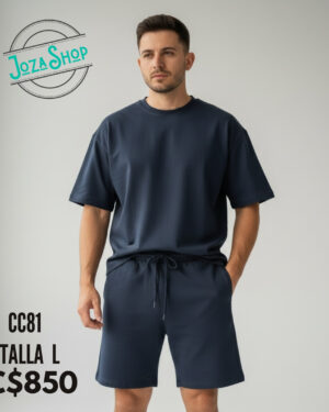 Conjunto Oversize azul oscuro - CC81