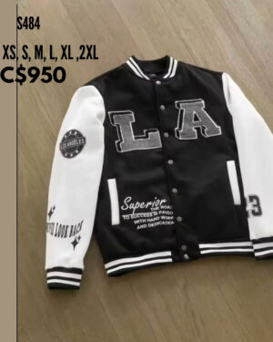 Chaqueta estilo universitaria.--S484