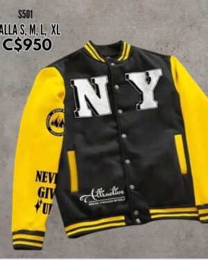 Chaqueta estilo universitaria,--S501