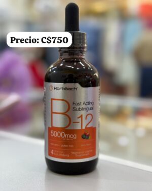 Vitamina B12 líquida.