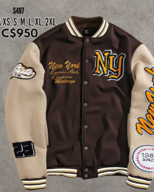 Chaqueta estilo universitaria -- S497
