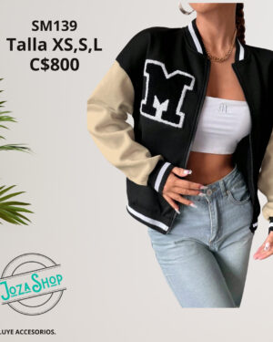 Chaqueta estilo universitario,--SM139