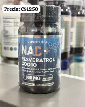 NAD + RESVERATROL 1,000 mg con COQ10