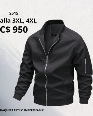 Chaqueta estilo impermeable.–S515