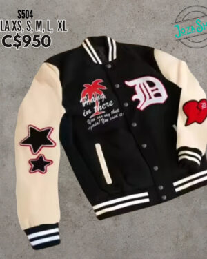 Chaqueta estilo universitaria,--S504