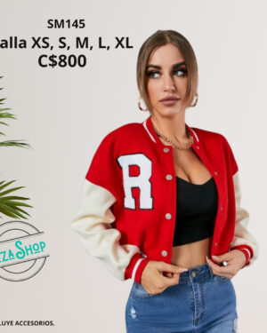 Chaqueta estilo universitario,--SM145