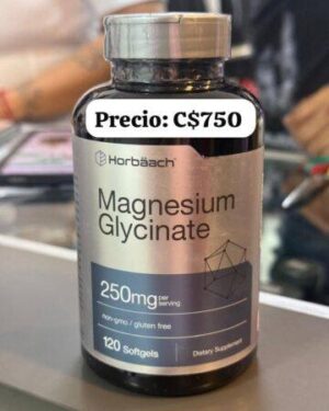 Glicinato de magnesio. 250 mg