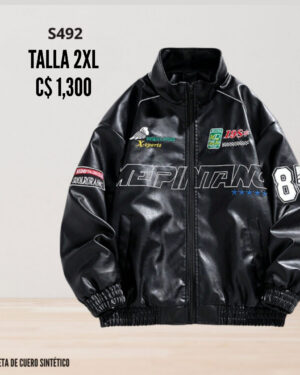 Chaqueta de cuero sintético. S492 (