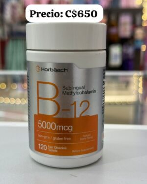 Vitamina B-12 – 5000 MCG (120 Tablets) Horbäach