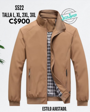 Chaqueta estilo impermeable.--S522