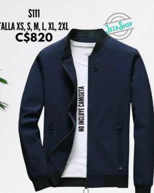Chaqueta estilo impermeable Azul RQ.--S111